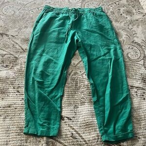 J Crew Linen Cropped Pants